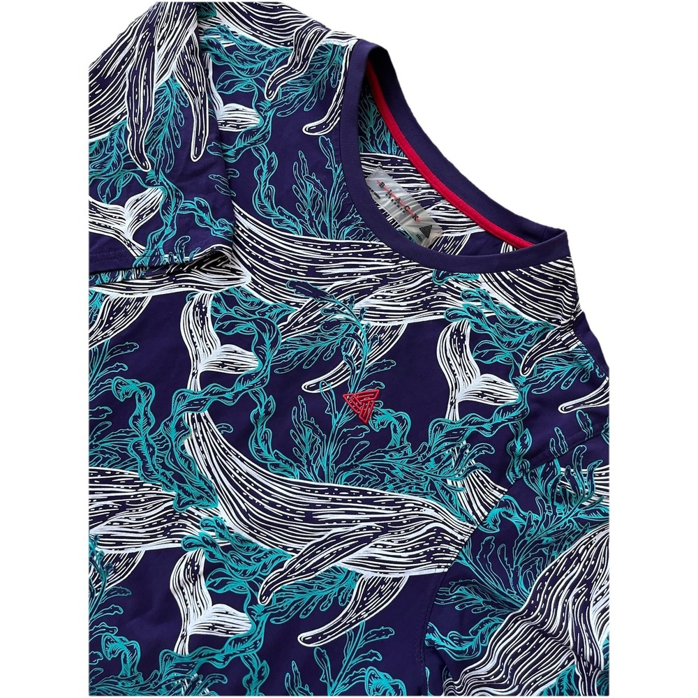 WeSC Men's XXXL Short Sleeve Oden Koi Fish AOP Japanese Pattern Multicolor Shirt